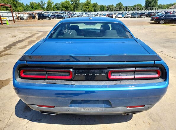 2C3CDZJG6NH230098 2022 DODGE CHALLENGER Blue Rear view