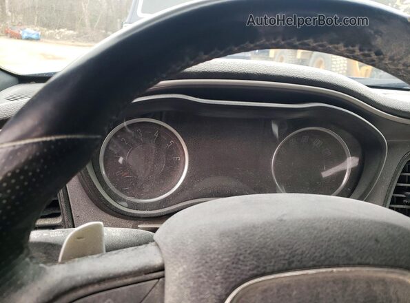 2C3CDZJG6NH254448 2022 DODGE CHALLENGER Blue Instrument cluster view