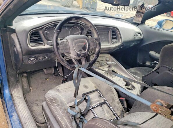 2C3CDZJG6NH254448 2022 DODGE CHALLENGER Blue Dashboard view