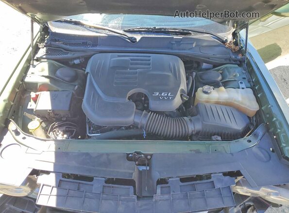 2C3CDZJG7MH606922 2021 DODGE CHALLENGER Green უკანა სალონის ხედი