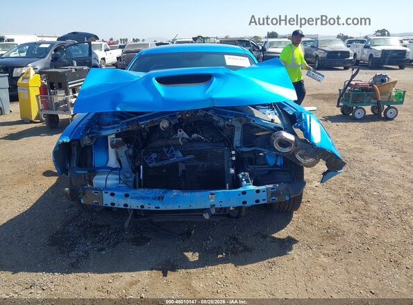 2C3CDZJG7PH637690 2023 DODGE CHALLENGER Blue Widok wnętrza z tyłu