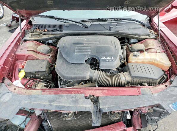 2C3CDZJG9PH570901 2023 DODGE CHALLENGER Burgundy უკანა სალონის ხედი