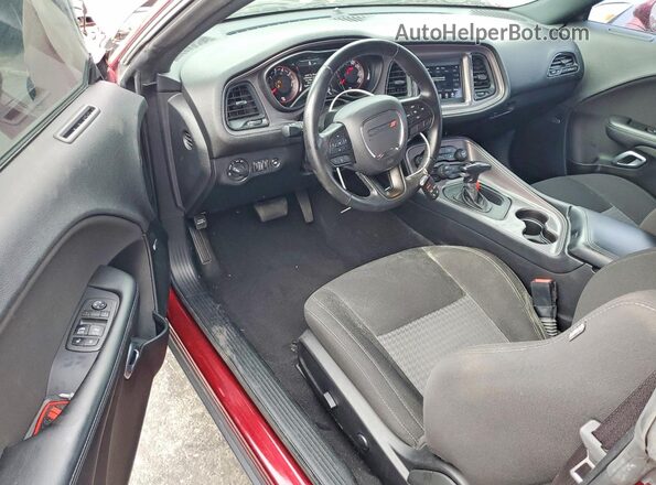 2C3CDZJG9PH570901 2023 DODGE CHALLENGER Burgundy წინა პანელის ხედი