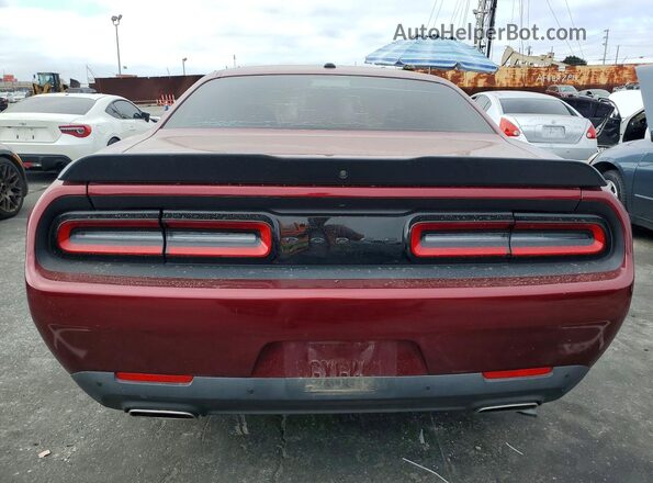 2C3CDZJG9PH570901 2023 DODGE CHALLENGER Burgundy უკანა ხედი