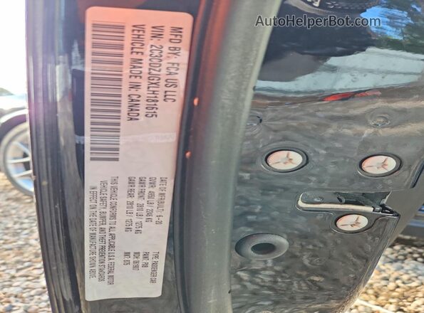 2C3CDZJGXLH181615 2020 DODGE CHALLENGER Black Вид підкапотного простору