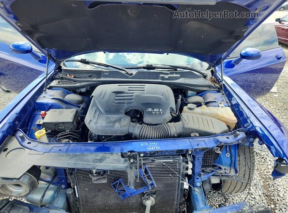 2C3CDZJGXMH610513 2021 DODGE CHALLENGER Blue Widok wnętrza z tyłu