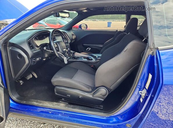 2C3CDZJGXMH610513 2021 DODGE CHALLENGER Blue Widok wnętrza z przodu