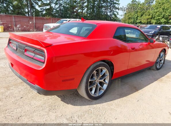 2C3CDZJGXMH681274 2021 DODGE CHALLENGER Orange Задня права чверть