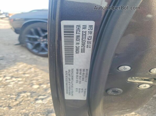 2C3CDZJGXNH215555 2022 DODGE CHALLENGER Gray VIN კოდის სტიკერის ხედი
