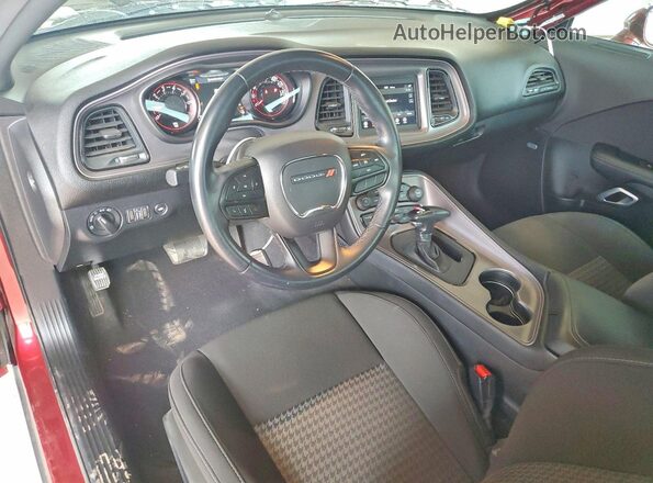 2C3CDZJGXPH634234 2023 DODGE CHALLENGER Burgundy წინა პანელის ხედი