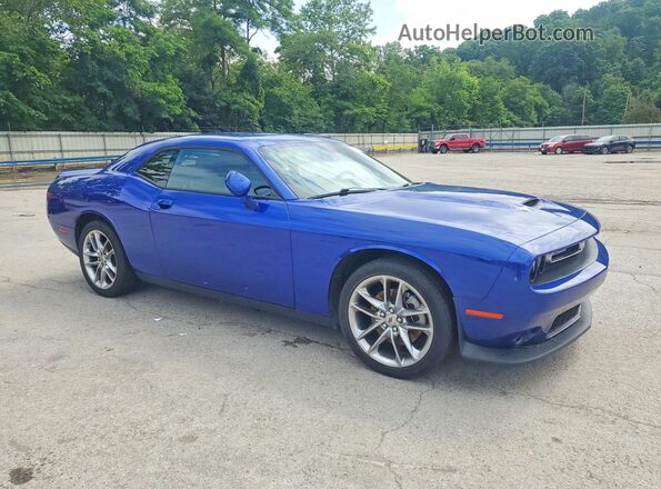2C3CDZKG0NH180328 2022 DODGE CHALLENGER Blue Przód prawy