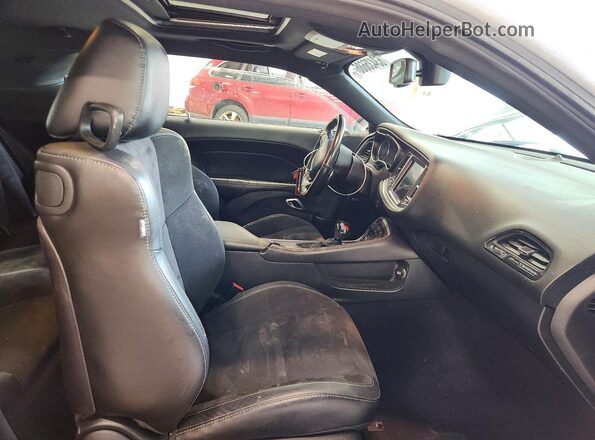 2C3CDZKG2KH701092 2019 DODGE CHALLENGER Gray Rear seats view