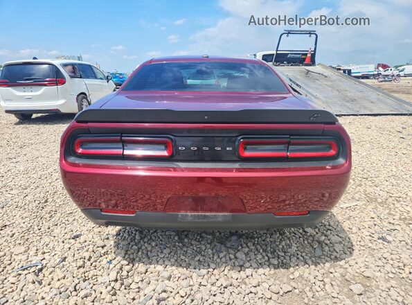 2C3CDZKG3KH635572 2019 DODGE CHALLENGER Red Вид ззаду