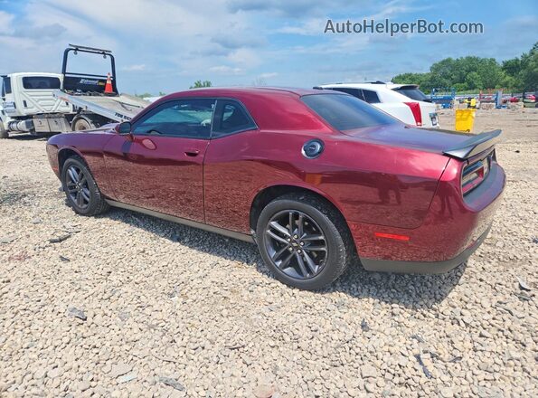 2C3CDZKG3KH635572 2019 DODGE CHALLENGER Red Задня ліва чверть