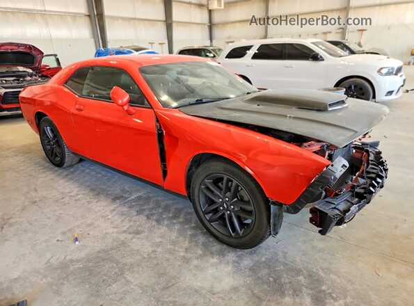 2C3CDZKG4KH640084 2019 DODGE CHALLENGER Orange Delantero derecho