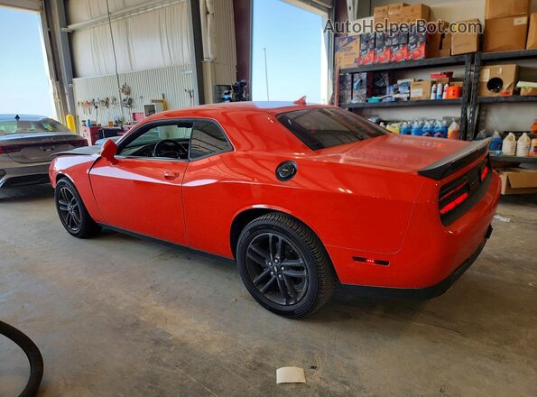 2C3CDZKG4KH640084 2019 DODGE CHALLENGER Orange Trasero izquierdo
