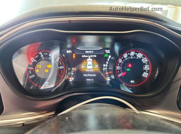 2C3CDZKG4KH640084 2019 DODGE CHALLENGER Orange Vista del cuadro de instrumentos