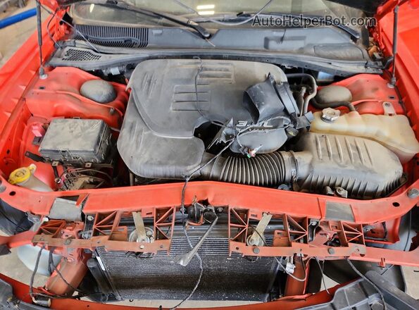 2C3CDZKG4KH640084 2019 DODGE CHALLENGER Orange Vista interior trasera