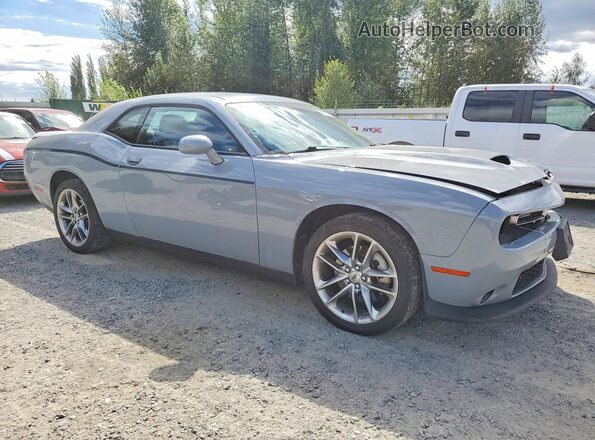 2C3CDZKG8NH149389 2022 DODGE CHALLENGER Gray Передня права чверть