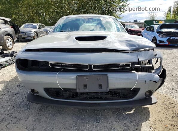2C3CDZKG8NH149389 2022 DODGE CHALLENGER Gray Вид ззаду