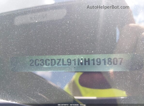 2C3CDZL91NH191807 2022 DODGE CHALLENGER Silver 