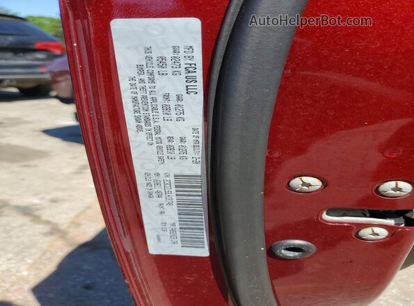 2C3CDZL93LH131749 2020 DODGE CHALLENGER Red Engine compartment view