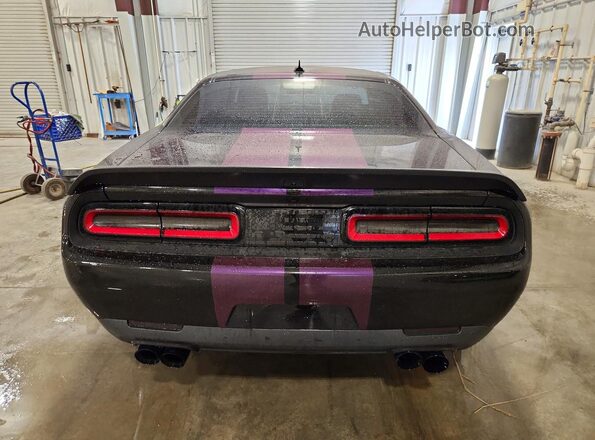 2C3CDZL96KH581295 2019 DODGE CHALLENGER Black Widok z tyłu