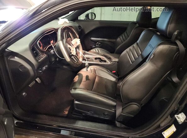 2C3CDZL96KH581295 2019 DODGE CHALLENGER Black Widok wnętrza z przodu