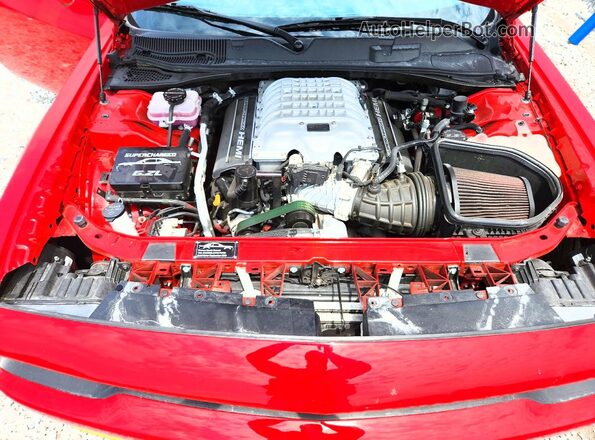 2C3CDZL97KH719166 2019 DODGE CHALLENGER Red Вид задньої частини салону