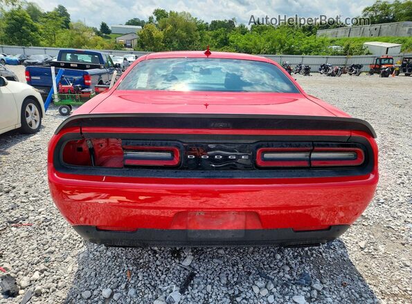 2C3CDZL97KH719166 2019 DODGE CHALLENGER Red Вид ззаду