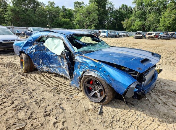 2C3CDZL98MH658834 2021 DODGE CHALLENGER Blue Передня права чверть