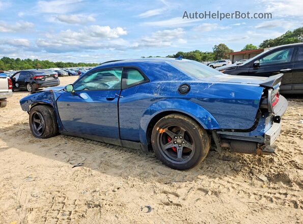 2C3CDZL98MH658834 2021 DODGE CHALLENGER Blue Задня ліва чверть