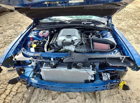2C3CDZL98MH658834 2021 DODGE CHALLENGER Blue Вид задньої частини салону