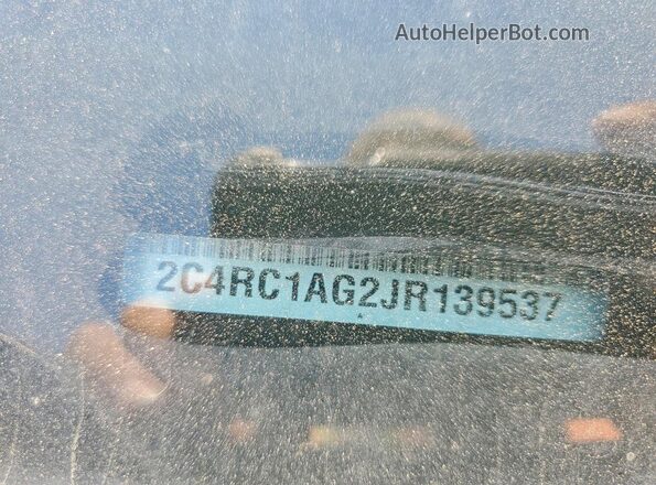 2C4RC1AG2JR139537 2018 CHRYSLER PACIFICA Серый Вид наклейки с VIN-кодом