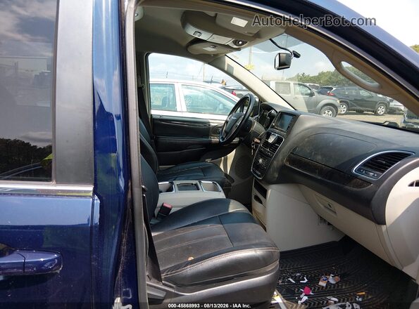 2C4RC1BG0GR173001 2016 CHRYSLER TOWN & COUNTRY Blue წინა სალონის ხედი