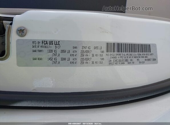 2C4RC1BG0JR110861 2018 CHRYSLER PACIFICA White Շարժիչի բաժամունքի տեսք