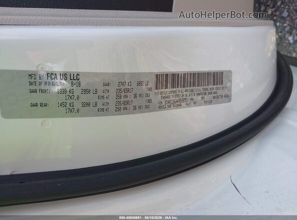 2C4RC1BG0KR526751 2019 CHRYSLER PACIFICA Белый Вид наклейки с VIN-кодом