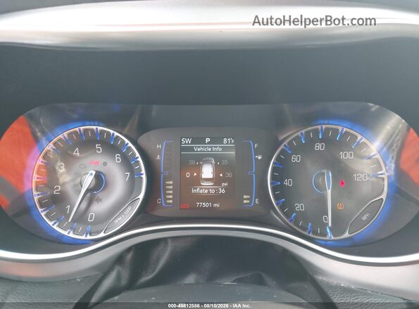 2C4RC1BG0KR593480 2019 CHRYSLER PACIFICA Красный Вид задних сидений