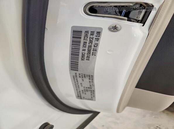 2C4RC1BG0MR574818 2021 CHRYSLER PACIFICA White VIN կոդի պիտակի տեսք