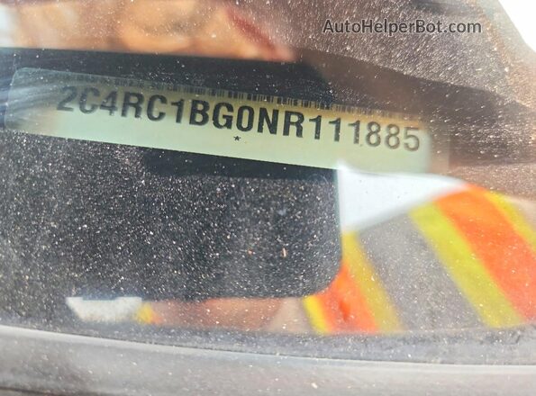 2C4RC1BG0NR111885 2022 CHRYSLER PACIFICA Gray VIN კოდის სტიკერის ხედი