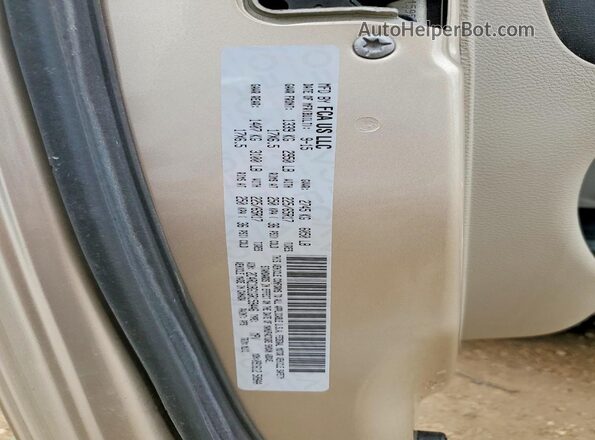 2C4RC1BG1GR159446 2016 CHRYSLER TOWN Gold Vista de la etiqueta del VIN