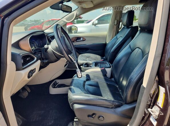 2C4RC1BG1JR217207 2018 CHRYSLER PACIFICA Purple წინა სალონის ხედი