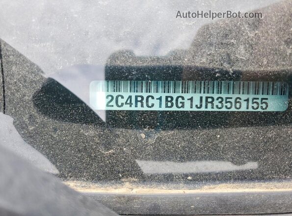 2C4RC1BG1JR356155 2018 CHRYSLER PACIFICA Black VIN sticker view