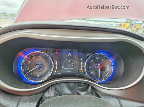 2C4RC1BG1MR598495 2021 CHRYSLER PACIFICA Red Instrument cluster view