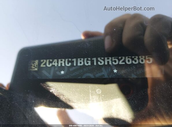 2C4RC1BG1SR526385 2025 CHRYSLER PACIFICA Black Widok komory silnika