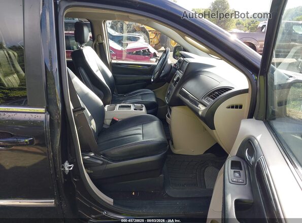 2C4RC1BG2GR221002 2016 CHRYSLER TOWN & COUNTRY Black Widok wnętrza z przodu