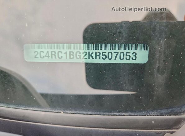 2C4RC1BG2KR507053 2019 CHRYSLER PACIFICA Бордовый Вид наклейки с VIN-кодом
