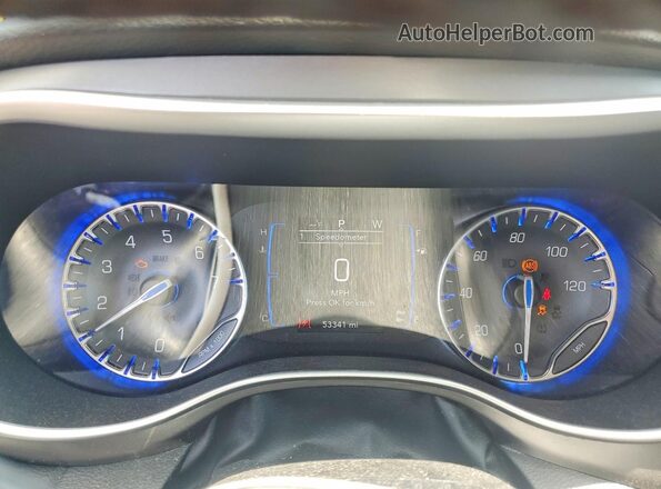 2C4RC1BG2LR100819 2020 CHRYSLER PACIFICA Коричневый Вид щитка приборов