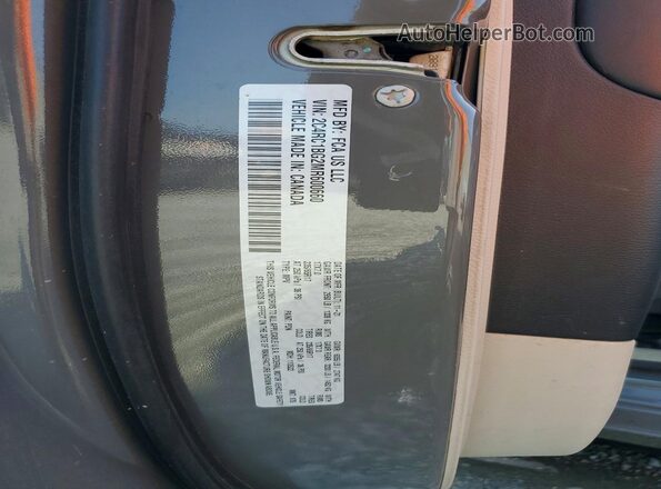 2C4RC1BG2MR600660 2021 CHRYSLER PACIFICA Gray Vista de la etiqueta del VIN