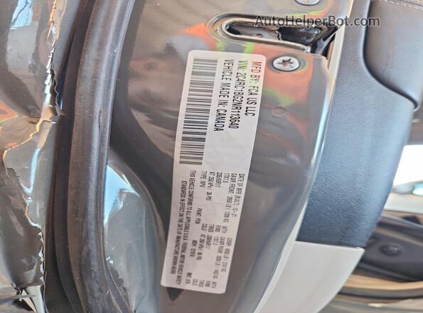 2C4RC1BG2NR113640 2022 CHRYSLER PACIFICA Gray VIN კოდის სტიკერის ხედი